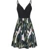 imageVOTEPRETTY Womens VNeck Spaghetti Strap Dress Summer Casual Swing Sundress with PocketsFloralg