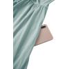 imageVOTEPRETTY Womens VNeck Spaghetti Strap Dress Summer Casual Swing Sundress with PocketsGrey Green