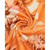 imageVOTEPRETTY Womens VNeck Spaghetti Strap Dress Summer Casual Swing Sundress with PocketsOrange Floral