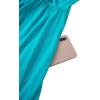 imageVOTEPRETTY Womens VNeck Spaghetti Strap Dress Summer Casual Swing Sundress with PocketsPeacock Blue