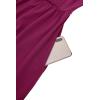 imageVOTEPRETTY Womens VNeck Spaghetti Strap Dress Summer Casual Swing Sundress with PocketsRed Purple