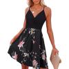 Black Floral Red