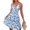 White Floral Blue