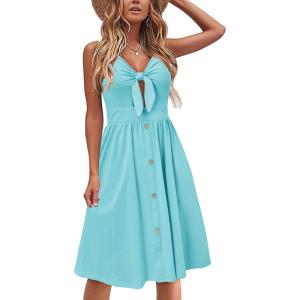 imageVOTEPRETTY Womens Summer Dresses Spring Sundresses Beach Clothes Outfit Vacation 2024 V Neck Casual Tropical Resort HawaiianLight Blue
