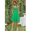 imageVOTEPRETTY Womens Summer Dresses Spring Sundresses Beach Clothes Outfit Vacation 2024 V Neck Casual Tropical Resort HawaiianGreen25
