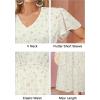 imageVOTEPRETTY Womens 2025 Summer Boho Maxi Dresses Flutter Short Sleeve V Neck Casual Beach Wedding Guest Vacation Long DressWhite Pink Rose Floral