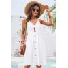 imageVOTEPRETTY Womens Summer Dresses Spring Sundresses Beach Clothes Outfit Vacation 2024 V Neck Casual Tropical Resort HawaiianAwhite Color