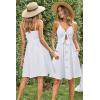 imageVOTEPRETTY Womens Summer Dresses Spring Sundresses Beach Clothes Outfit Vacation 2024 V Neck Casual Tropical Resort HawaiianAwhite Color
