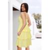 imageVOTEPRETTY Womens Summer Dresses Spring Sundresses Beach Clothes Outfit Vacation 2024 V Neck Casual Tropical Resort HawaiianBright Yellow