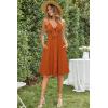 imageVOTEPRETTY Womens Summer Dresses Spring Sundresses Beach Clothes Outfit Vacation 2024 V Neck Casual Tropical Resort HawaiianBrown Red25