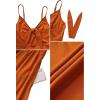 imageVOTEPRETTY Womens Summer Dresses Spring Sundresses Beach Clothes Outfit Vacation 2024 V Neck Casual Tropical Resort HawaiianBrown Red25
