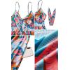 imageVOTEPRETTY Womens Summer Dresses Spring Sundresses Beach Clothes Outfit Vacation 2024 V Neck Casual Tropical Resort HawaiianColorful Banana Leaf