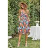 imageVOTEPRETTY Womens Summer Dresses Spring Sundresses Beach Clothes Outfit Vacation 2024 V Neck Casual Tropical Resort HawaiianColorful Banana Leaf
