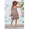 imageVOTEPRETTY Womens Summer Dresses Spring Sundresses Beach Clothes Outfit Vacation 2024 V Neck Casual Tropical Resort HawaiianColorful Banana Leaf
