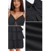 imageVOTEPRETTY Womens Summer Dresses Spring Sundresses Beach Clothes Outfit Vacation 2024 V Neck Casual Tropical Resort HawaiianDark Black