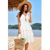imageVOTEPRETTY Womens Summer Dresses Spring Sundresses Beach Clothes Outfit Vacation 2024 V Neck Casual Tropical Resort HawaiianLight White