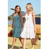 imageVOTEPRETTY Womens Summer Dresses Spring Sundresses Beach Clothes Outfit Vacation 2024 V Neck Casual Tropical Resort HawaiianLight White