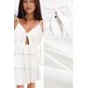 imageVOTEPRETTY Womens Summer Dresses Spring Sundresses Beach Clothes Outfit Vacation 2024 V Neck Casual Tropical Resort HawaiianLight White